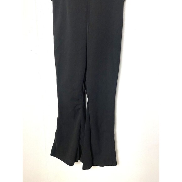 WDIRARA Girl's Jumpsuit Black Bootcut Flare Mesh Polka Dots Size 10 Years Old - Picture 3 of 14